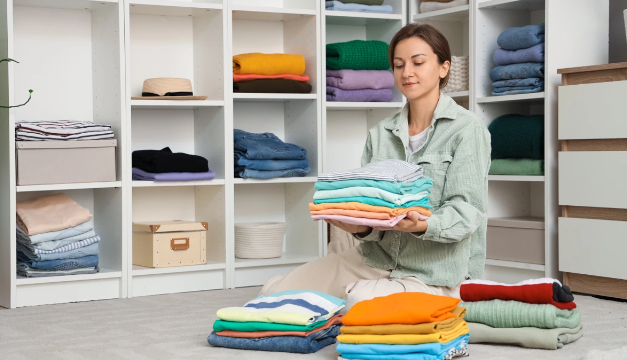 Como organizar seu guarda-roupa por cores